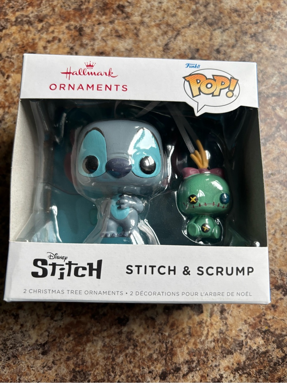 Hallmark Funko Pop Stitch & Scrump Ornament NEW